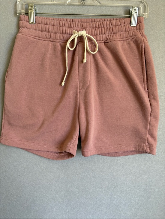 Brooklyn Cloth Pants - Brooklyn Cloth Co. Dusty Rose Drawstring 5” Lounge Core Fleece Shorts sz S
